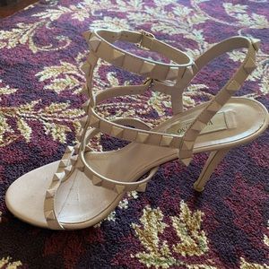 Valentino Rock Stud Sandal nude